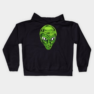 Alien Face Trick or Treat Halloween Costume Kids Hoodie